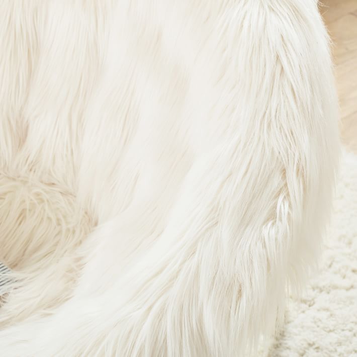 Himalayan faux fur bean bag 2025 chair